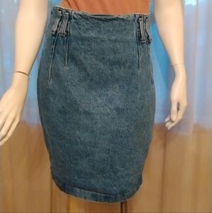 Denim Pencil Skirt